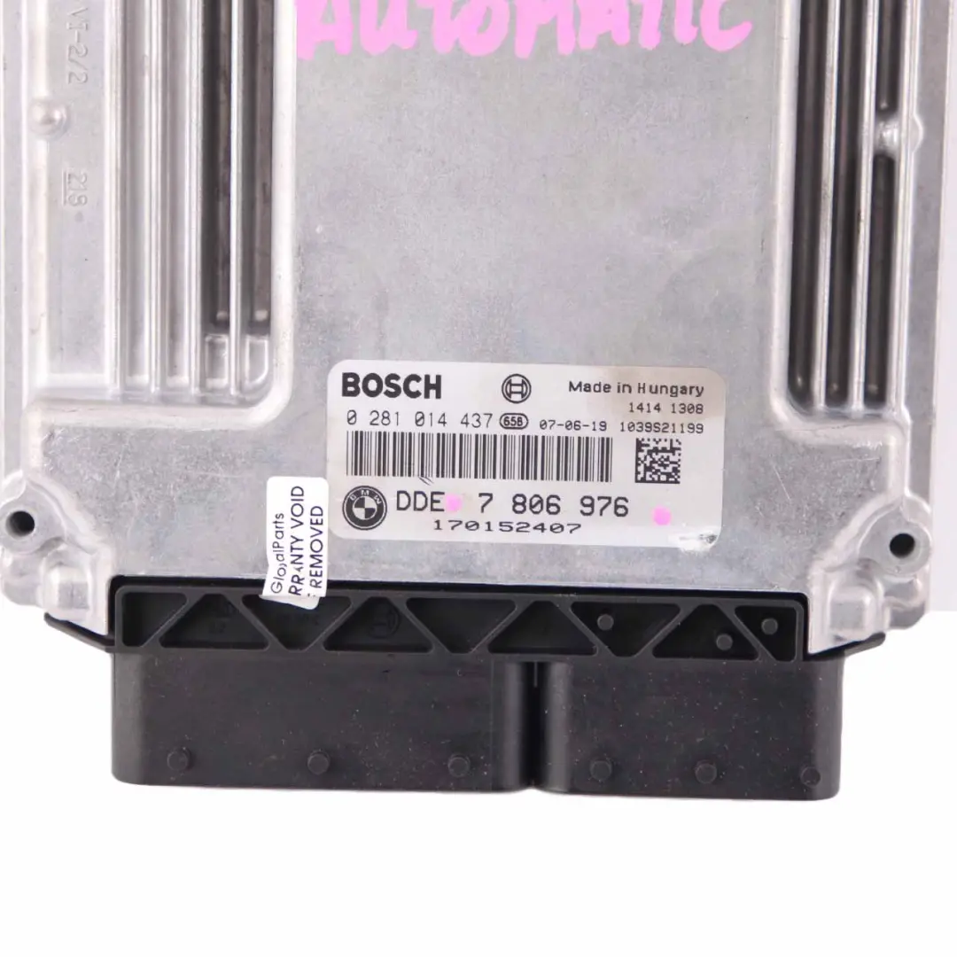 BMW E60 LCI E90 330d 530d M57N2 235HP Control motor ECU DDE Automático - SKU 7806976 - Número de pieza 7806976