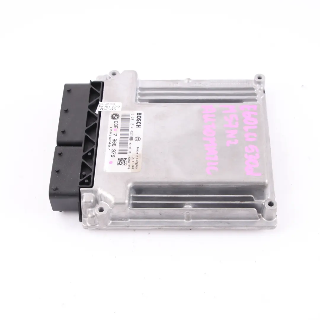 BMW E60 LCI E90 330d 530d M57N2 235HP Control motor ECU DDE Automático - SKU 7806976 - Número de pieza 7806976