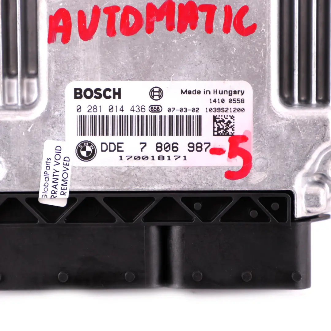 M57N2 ECU DDE Klucz CAS3 BMW E60 E90 E91 325d 525d - SKU 7806987-5 - Numer Części 7806987