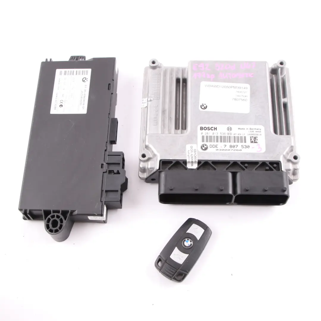 N47 ECU Kit DDE CAS3 Key Automatic to BMW E60 E87 E90 120d 320d 520d Engine with Part number 7807530 BMW E60 E87 E90 120d 320d 520d Engine N47 ECU Kit DDE CAS3 Key Automatic - SKU 7807530-3 - Part number 7807530
