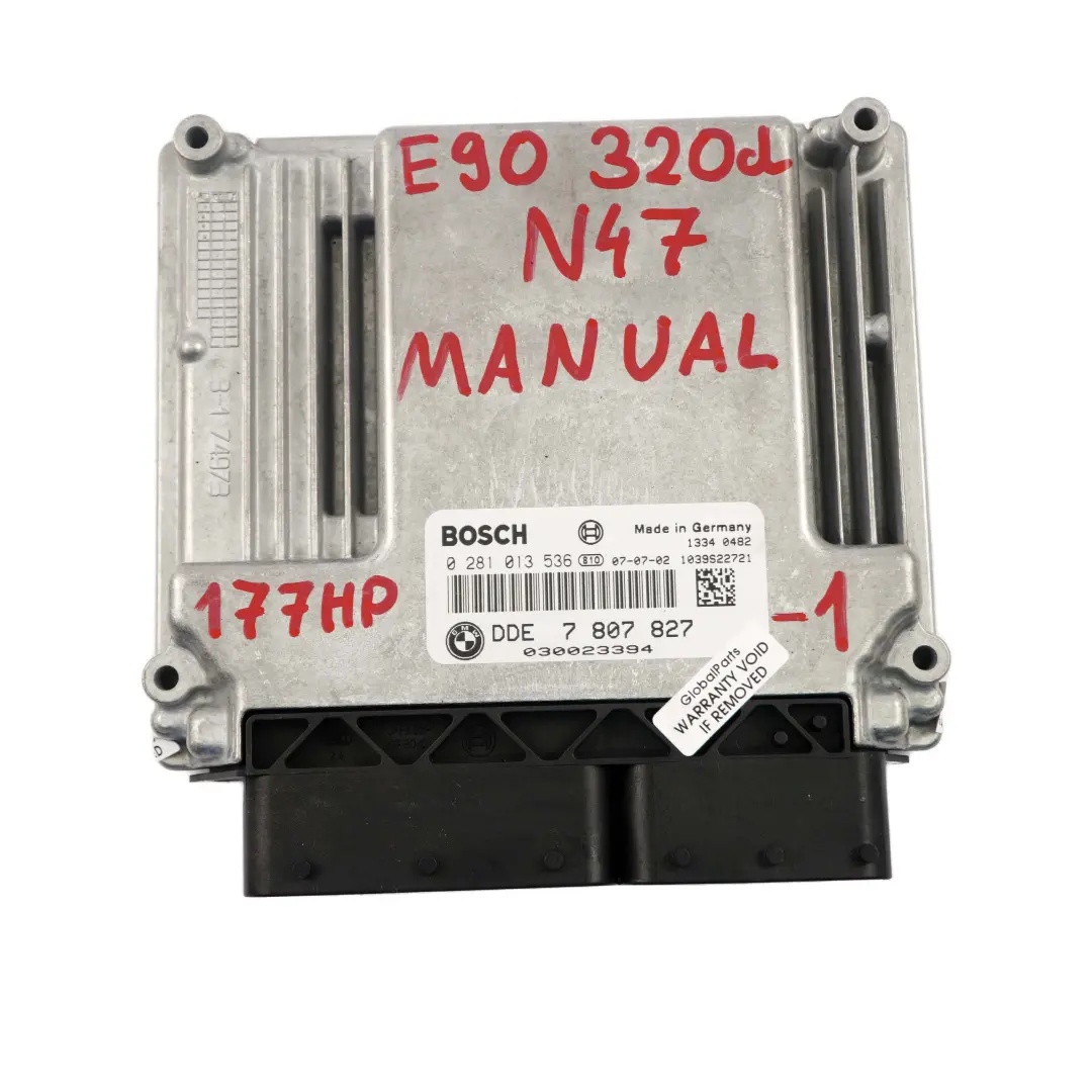 BMW E87 E90 LCI 120d 320d N47 Grund Steuergerät ECU KIT DDE Schlüssel - SKU 7807827-1 - Teilenummer 7807827