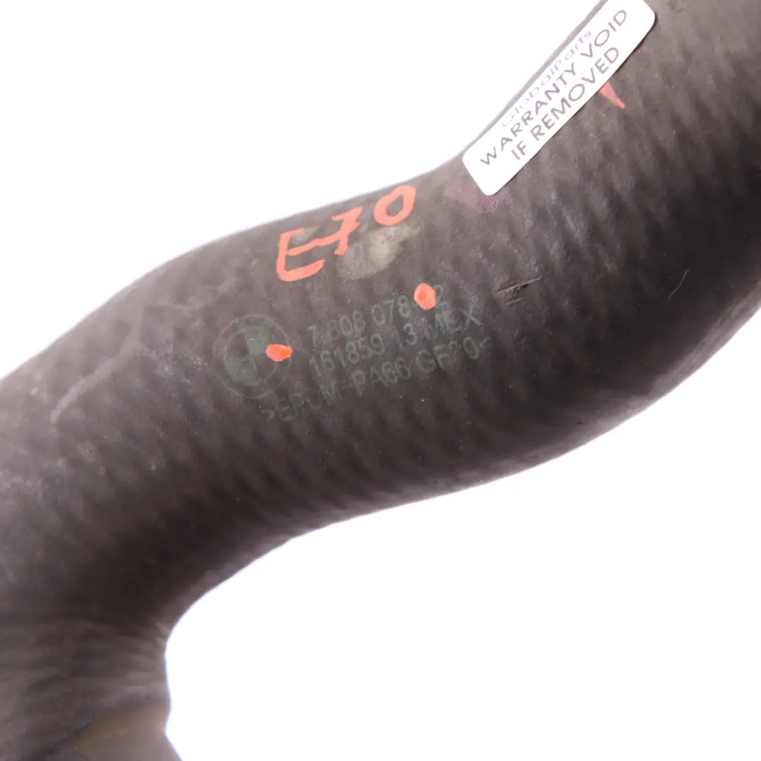 Coolant Hose BMW E70 LCI E71 N57 Water Cooling Pipe Radiator to with Part number 7808078 Coolant Hose BMW E70 LCI E71 N57 Water Cooling Pipe Radiator - SKU 7808078 - Part number 7808078