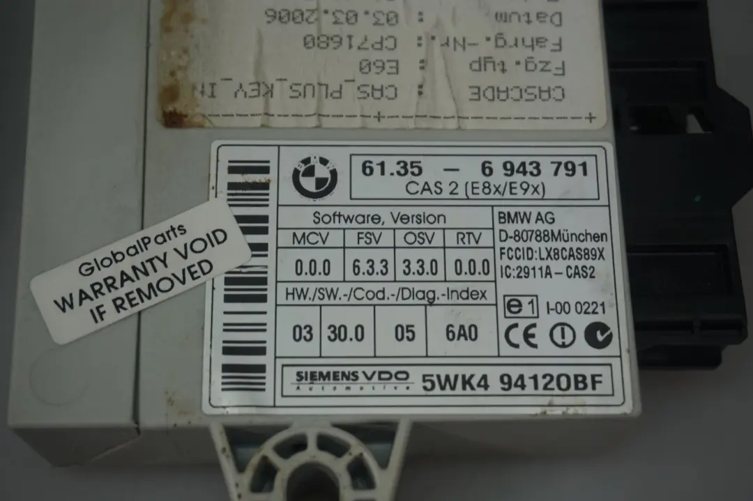 M47N2 Steuergerät DDE CAS2 + Schlüssel für BMW E60 E87 E90 120d 320d 520d mit Teilenummer 7808125 BMW E60 E87 E90 120d 320d 520d M47N2 Steuergerät DDE CAS2 + Schlüssel - SKU 7808125 - Teilenummer 7808125