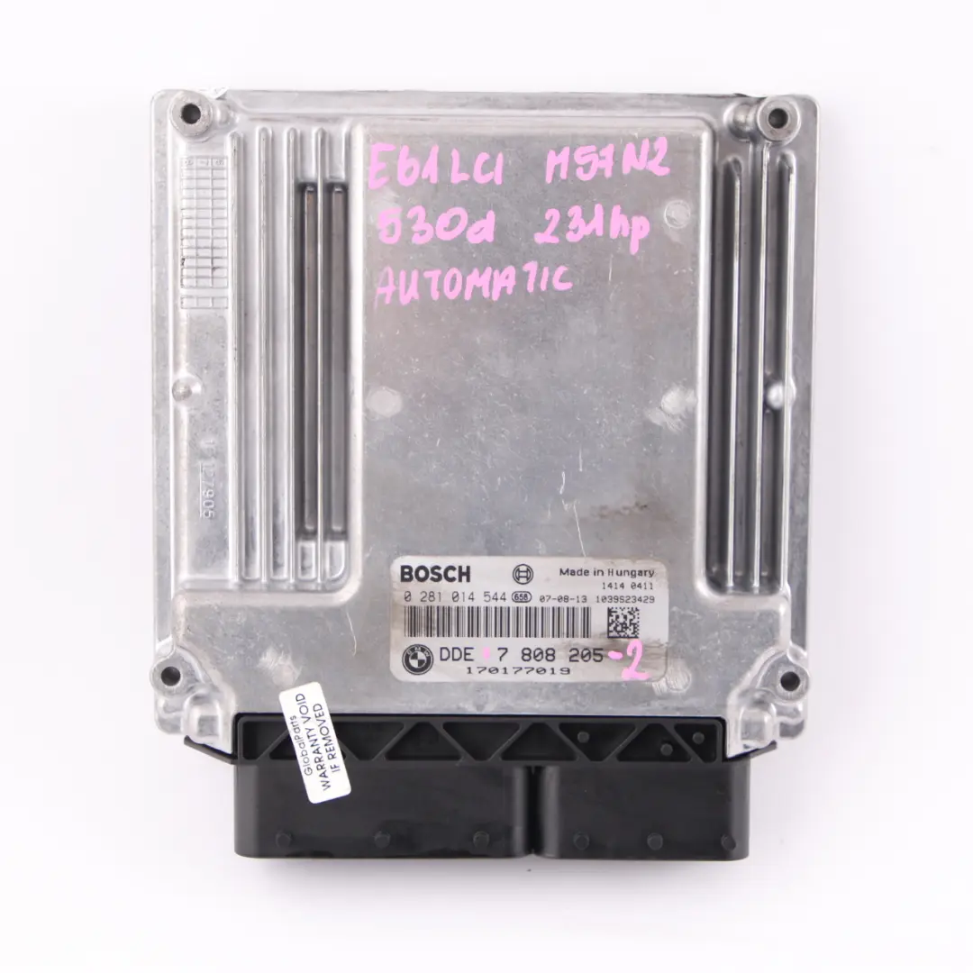 BMW E60 E61 LCI 530d M57N2 235HP Engine Control ECU KIT DDE CAS3 Key - SKU 7808205-2 - Part number 7808205
