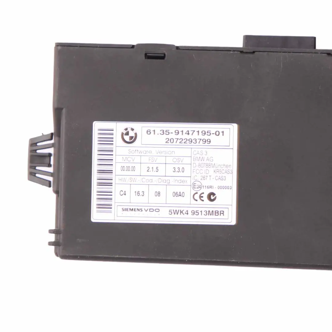 BMW E60 E61 LCI 530d M57N2 235HP Engine Control ECU KIT DDE CAS3 Key - SKU 7808205-2 - Part number 7808205
