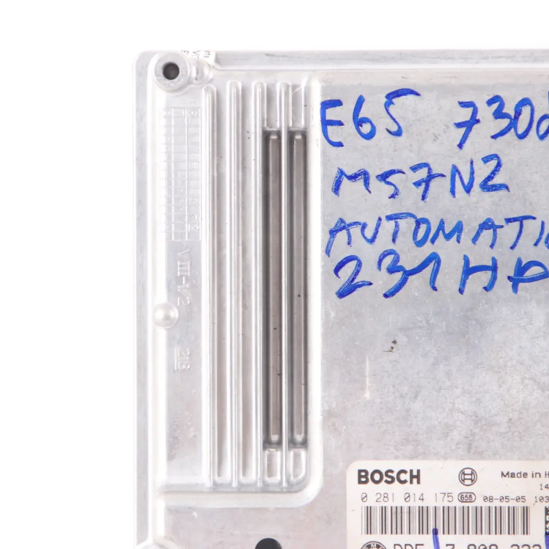 M57N2 Engine DDE Control Unit Automatic to BMW E60 E65 E90 330d 530d 730d with Part number 7808222 BMW E60 E65 E90 330d 530d 730d M57N2 Engine DDE Control Unit Automatic - SKU 7808222 - Part number 7808222