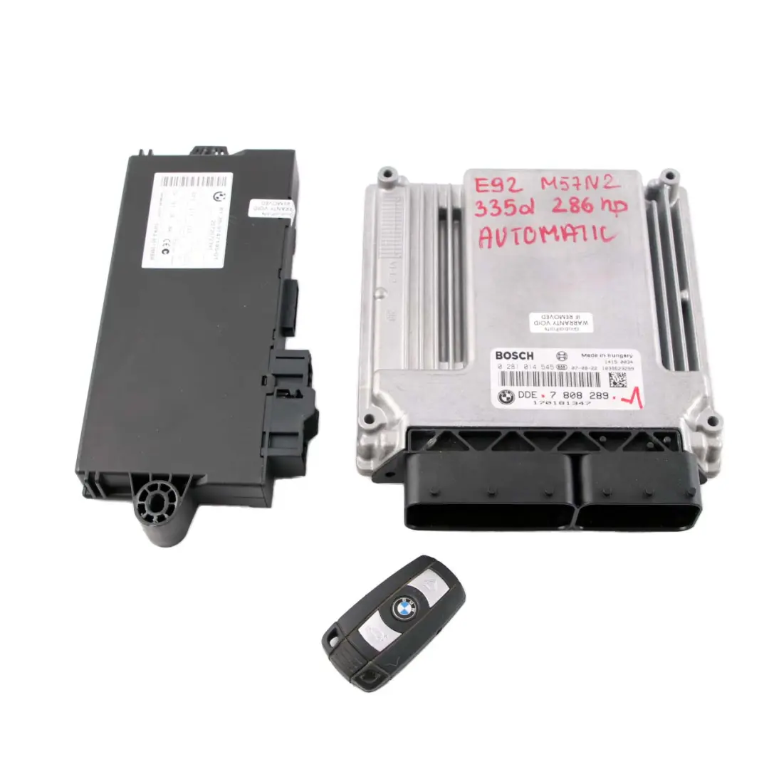 BMW E60 E90 X5 E70 3.0sd 335d 535d M57N2 Engine ECU KIT DDE 7808289 CAS3 + Key - SKU 7808289-1 - Part number 7810980