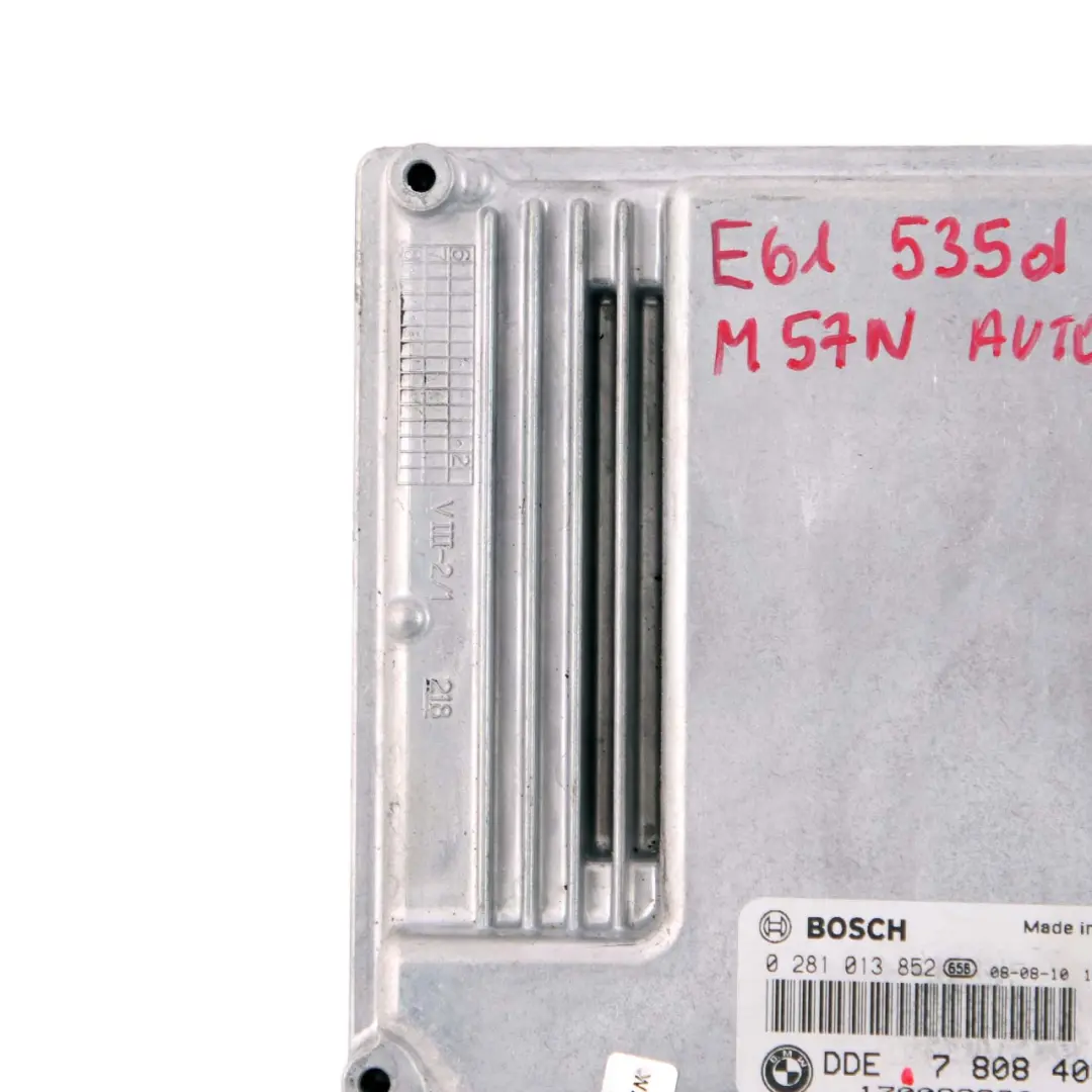 M57N Engine Control ECU Engine Control DDE Automatic to BMW E60 E61 535d with Part number 7808405 BMW E60 E61 535d M57N Engine Control ECU Engine Control DDE Automatic - SKU 7808405 - Part number 7808405