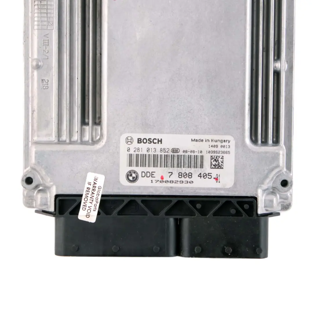 M57N Engine Control ECU Engine Control DDE Automatic to BMW E60 E61 535d with Part number 7808405 BMW E60 E61 535d M57N Engine Control ECU Engine Control DDE Automatic - SKU 7808405 - Part number 7808405