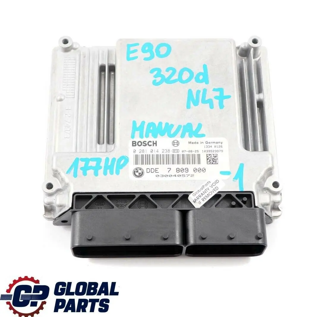 N47 ECU Boitier de base DDE CAS3 pour BMW 1 3 Serie E81 E87N E90 à propos du numéro de pièce 7809000 BMW 1 3 Serie E81 E87N E90 N47 ECU Boitier de base DDE CAS3 - SKU 7809000-1 - Numéro de pièce 7809000