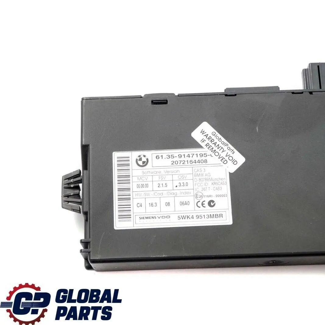 BMW 1 3 Serie E81 E87N E90 N47 ECU Boitier de base DDE CAS3 - SKU 7809000-1 - Numéro de pièce 7809000