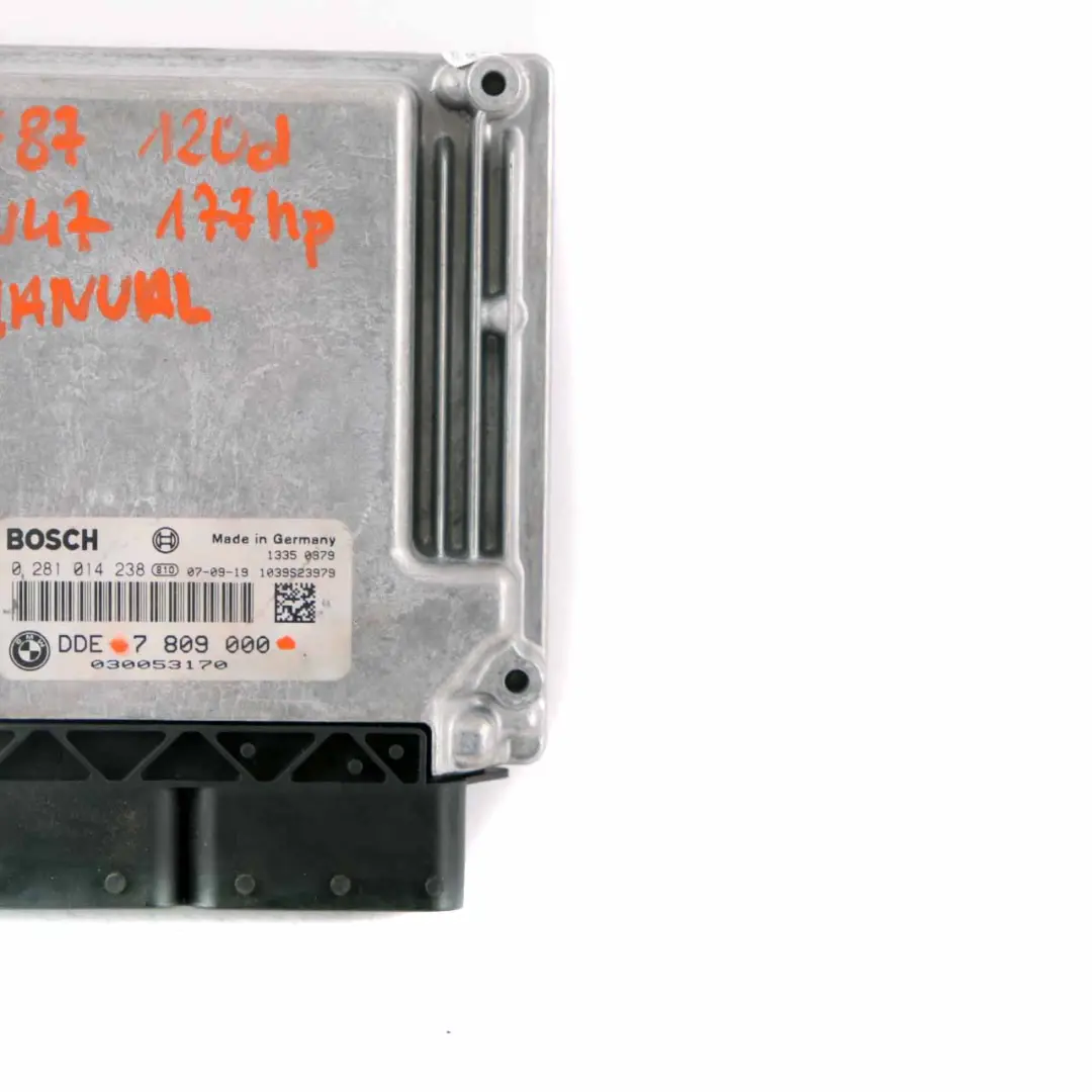 BMW E60 E87 E90 120d 320d 520d N47 ECU Módulo Unidad Control DDE Manual - SKU 7809000 - Número de pieza 7809000