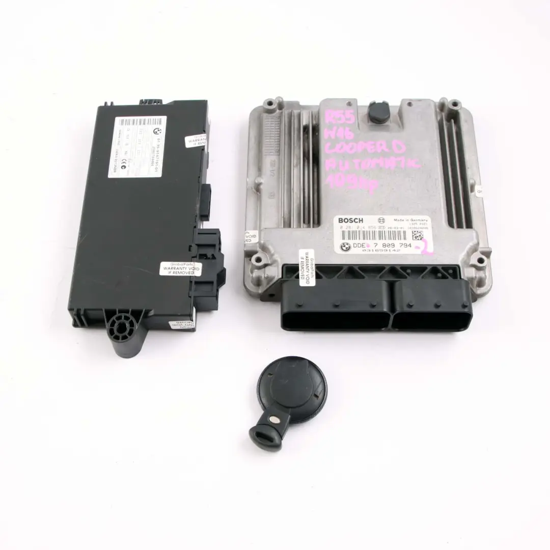 109HP ECU Kit DDE CAS3 Key Automatic to Mini Cooper D R56 Diesel W16 1.6 with Part number 7809794 Mini Cooper D R56 Diesel W16 1.6 109HP ECU Kit DDE CAS3 Key Automatic - SKU 7809794-2 - Part number 7809794