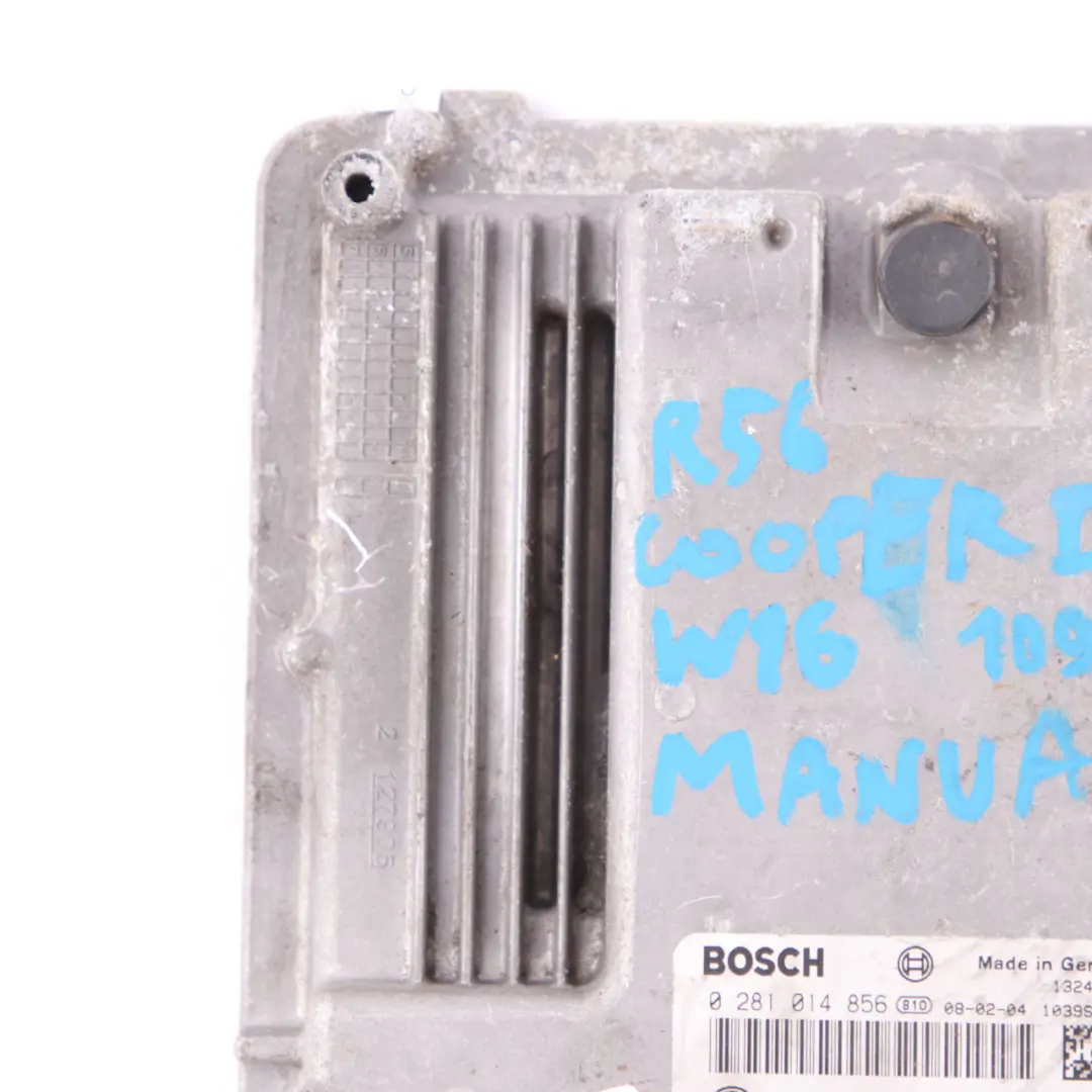 Mini Cooper D R55 R56 Diesel W16 109HP ECU Control Unit DDE Manual - SKU 7809794-3 - Part number 7809794