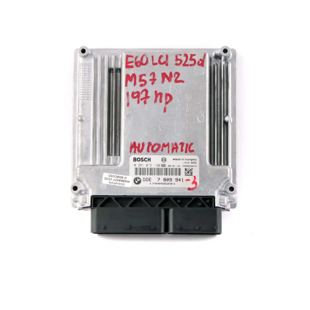 M57N2 197HP ECU Kit DDE CAS3 Keys to BMW 3 5 Series E60 LCI E90 325d 525d with Part number 7809941 BMW 3 5 Series E60 LCI E90 325d 525d M57N2 197HP ECU Kit DDE CAS3 Keys - SKU 7809941-3 - Part number 7809941