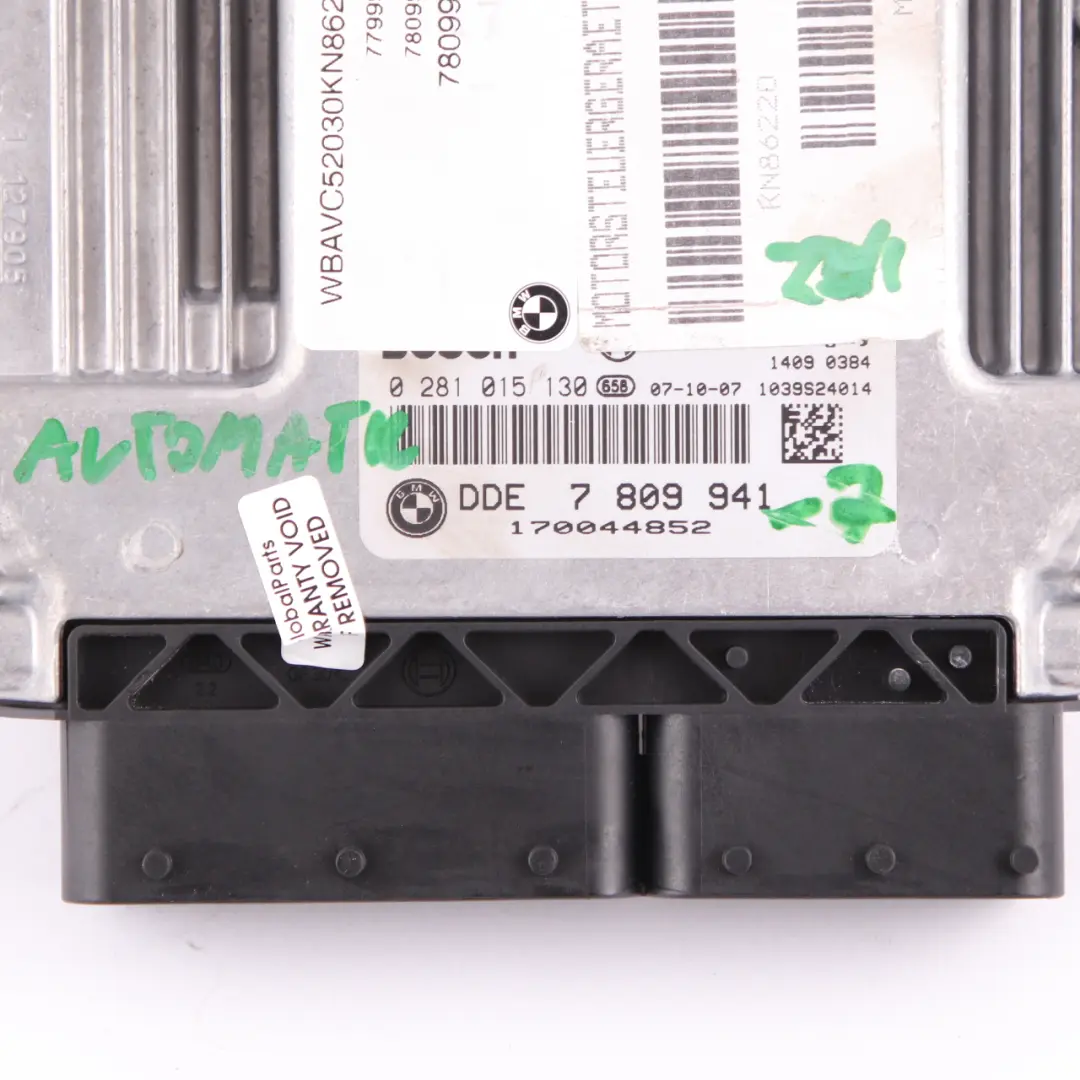 BMW E60 LCI E90 M57N2 325d 525d 197HP Komputer Zestaw Startowy - SKU 7809941-7 - Numer Części 7809941