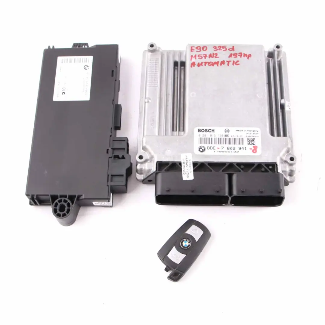 M57N2 325d 525d 197HP ECU Kit DME CAS3 + Key Automatic to BMW E60 LCI E90 with Part number 7809941 BMW E60 LCI E90 M57N2 325d 525d 197HP ECU Kit DME CAS3 + Key Automatic - SKU 7809941-8 - Part number 7809941