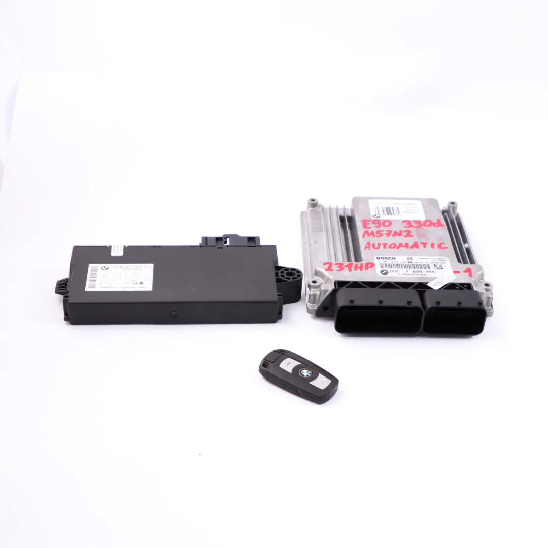 BMW E90 E91 E92 330d M57N2 231HP Engine ECU KIT DDE CAS + Key Automatic - SKU 7809944-1 - Part number 7809944