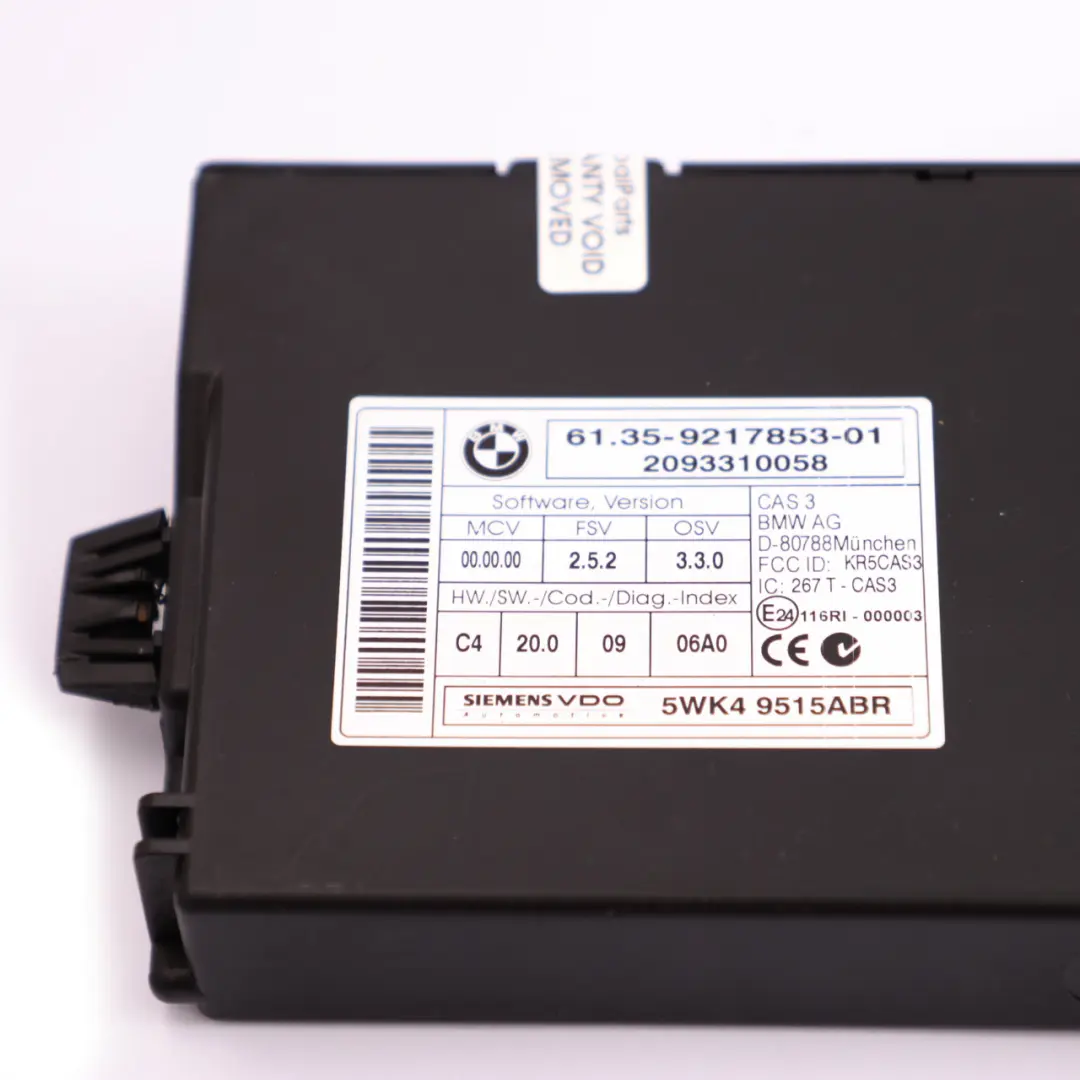 BMW E90 E91 E92 330d M57N2 231HP Engine ECU KIT DDE CAS + Key Automatic - SKU 7809944-1 - Part number 7809944
