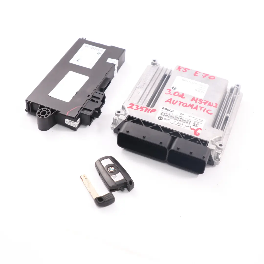 M57N2 235HP Motor ECU KIT DDE CAS3 Llave Automático para BMW X5 E70 3.0d con número de pieza 7809944 BMW X5 E70 3.0d M57N2 235HP Motor ECU KIT DDE CAS3 Llave Automático - SKU 7809944-6 - Número de pieza 7809944