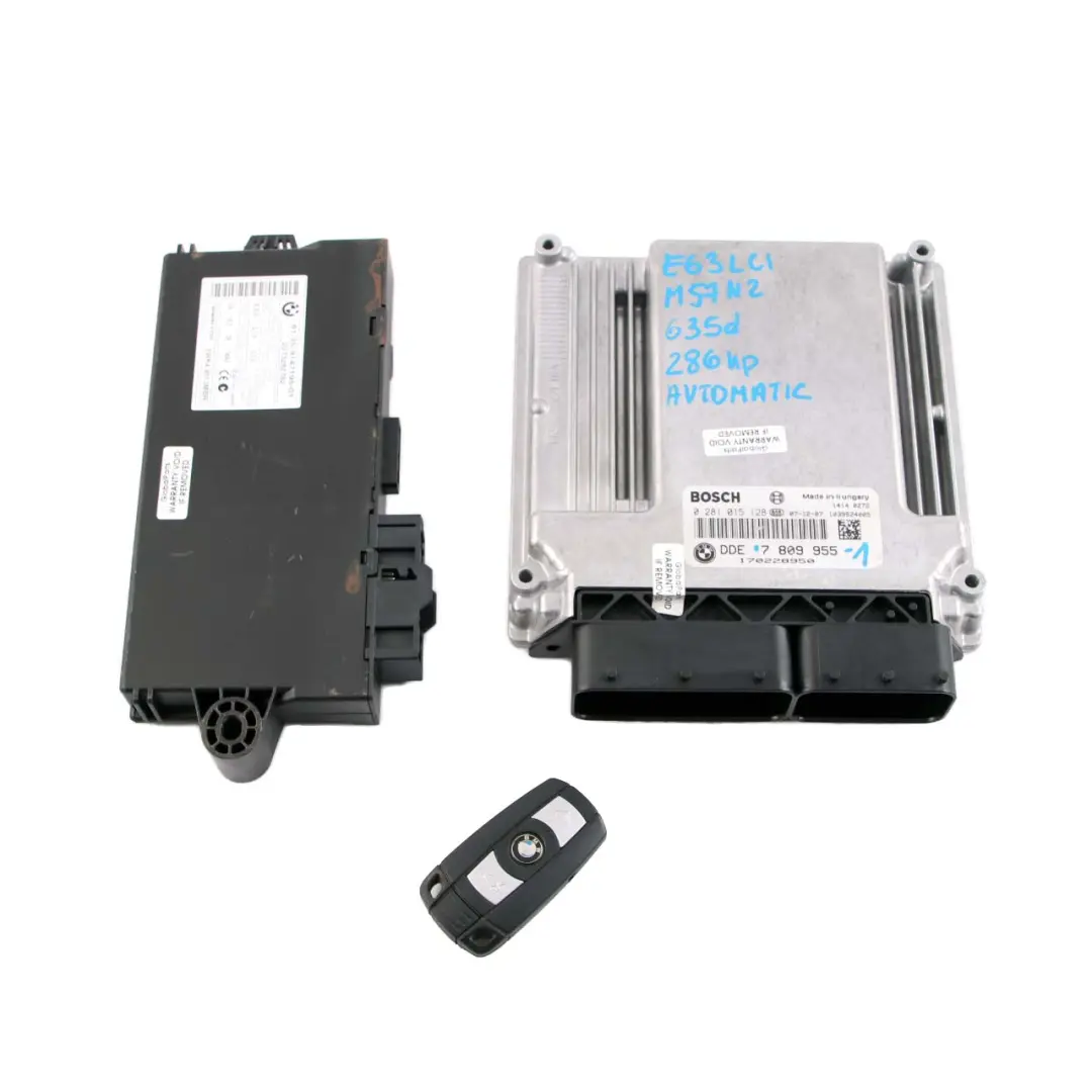 BMW E60 E90 E91 E92 LCI 335D 535d M57N2 Engine ECU KIT DDE + CAS3 + Key - SKU 7809955-1 - Part number 7809955
