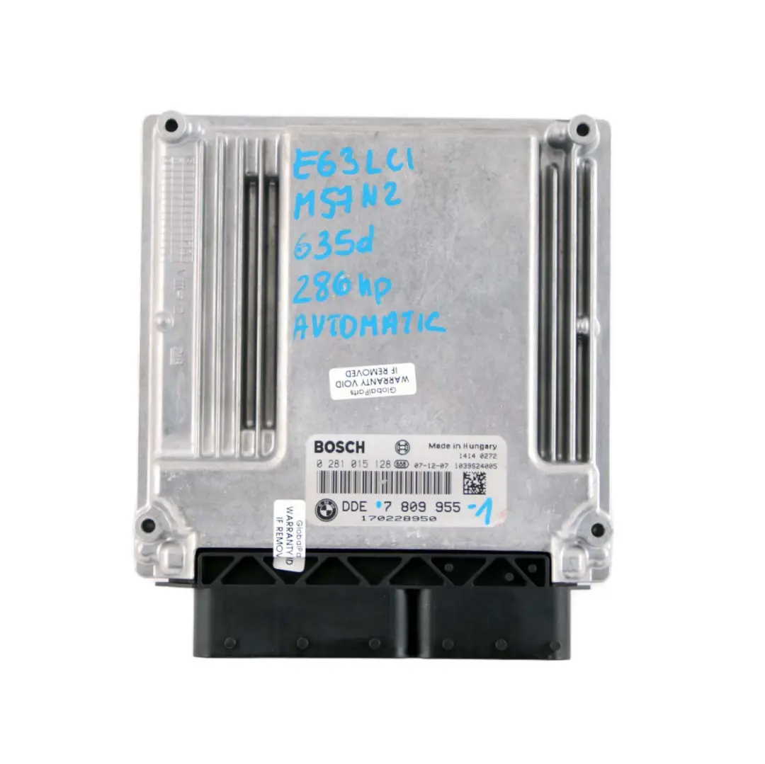 BMW E60 E90 E91 E92 LCI 335D 535d M57N2 Engine ECU KIT DDE + CAS3 + Key - SKU 7809955-1 - Part number 7809955