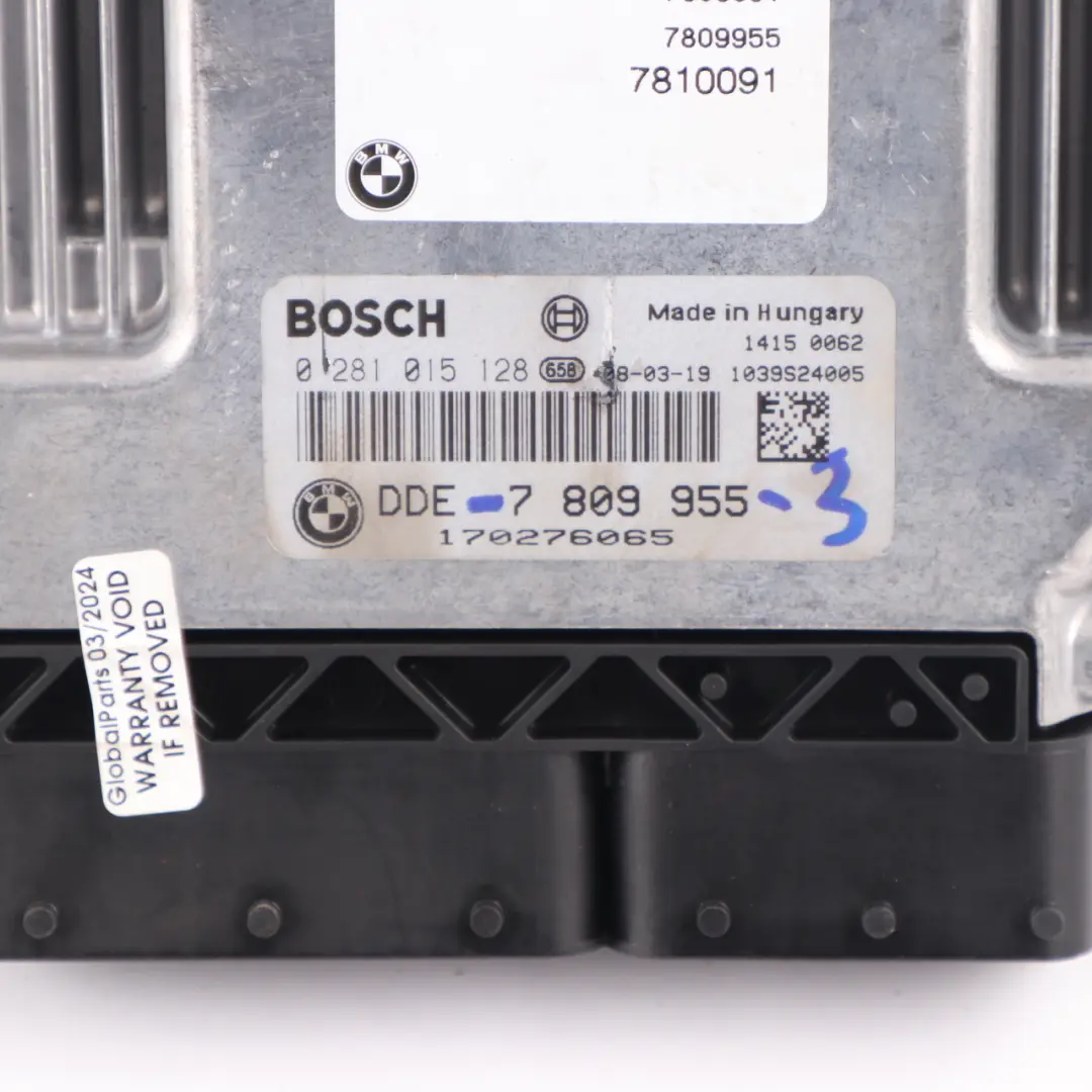 BMW E60 E90 E91 E92 LCI 335D 535d M57N2 Motor ECU KIT DDE CAS3 Schlüssel - SKU 7809955-3 - Teilenummer 7809955