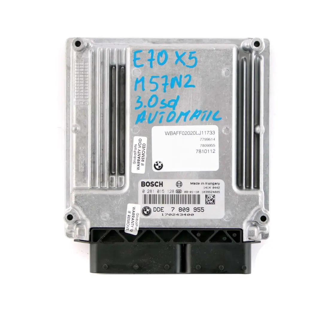 BMW E60 E90 E91 E92 LCI 335D 535d M57N2 Motor Steuergerät ECU DDE 7809955