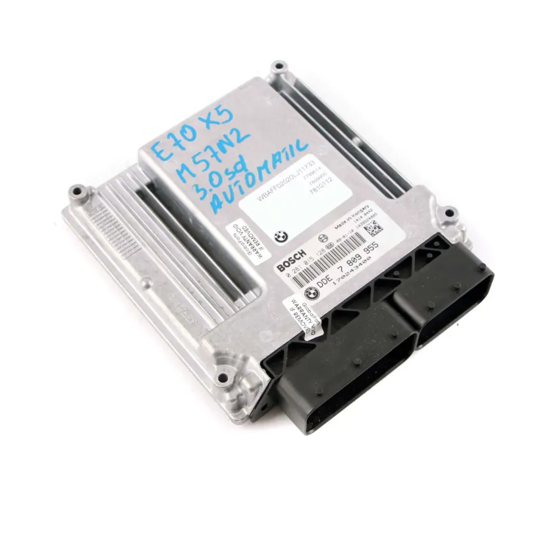 M57N2 Unidad Control Motor ECU DDE para BMW E60 E90 E91 E92 LCI 335D 535d con número de pieza 7809955 BMW E60 E90 E91 E92 LCI 335D 535d M57N2 Unidad Control Motor ECU DDE - SKU 7809955 - Número de pieza 7809955