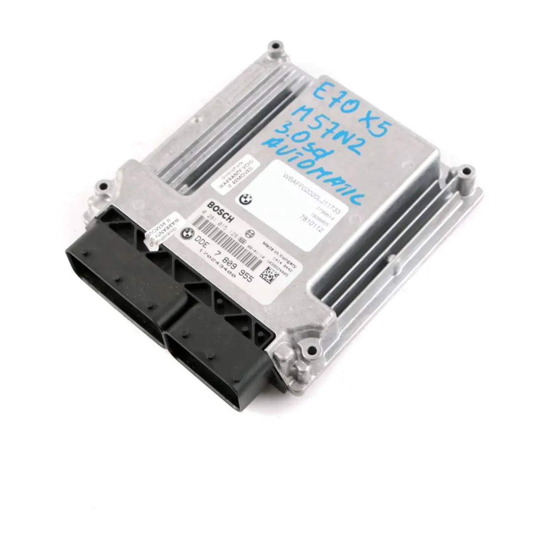 M57N2 Unidad Control Motor ECU DDE para BMW E60 E90 E91 E92 LCI 335D 535d con número de pieza 7809955 BMW E60 E90 E91 E92 LCI 335D 535d M57N2 Unidad Control Motor ECU DDE - SKU 7809955 - Número de pieza 7809955