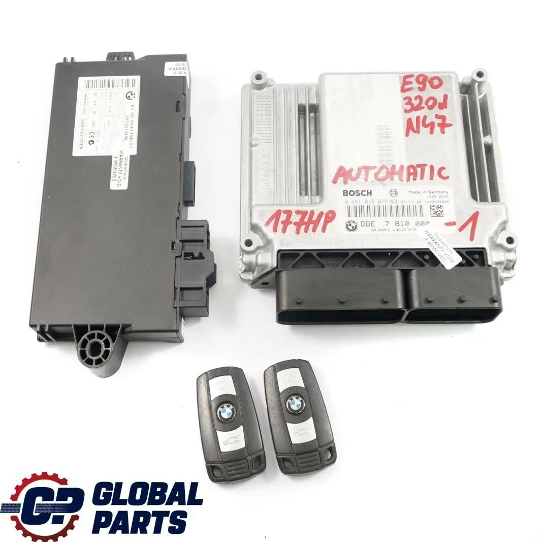 N47 ECU Kit DDE CAS3 + 2 Llaves para BMW E81 E87 LCI E90 E91 120d 320d Diesel con número de pieza 7810000 BMW E81 E87 LCI E90 E91 120d 320d Diesel N47 ECU Kit DDE CAS3 + 2 Llaves - SKU 7810000-1 - Número de pieza 7810000