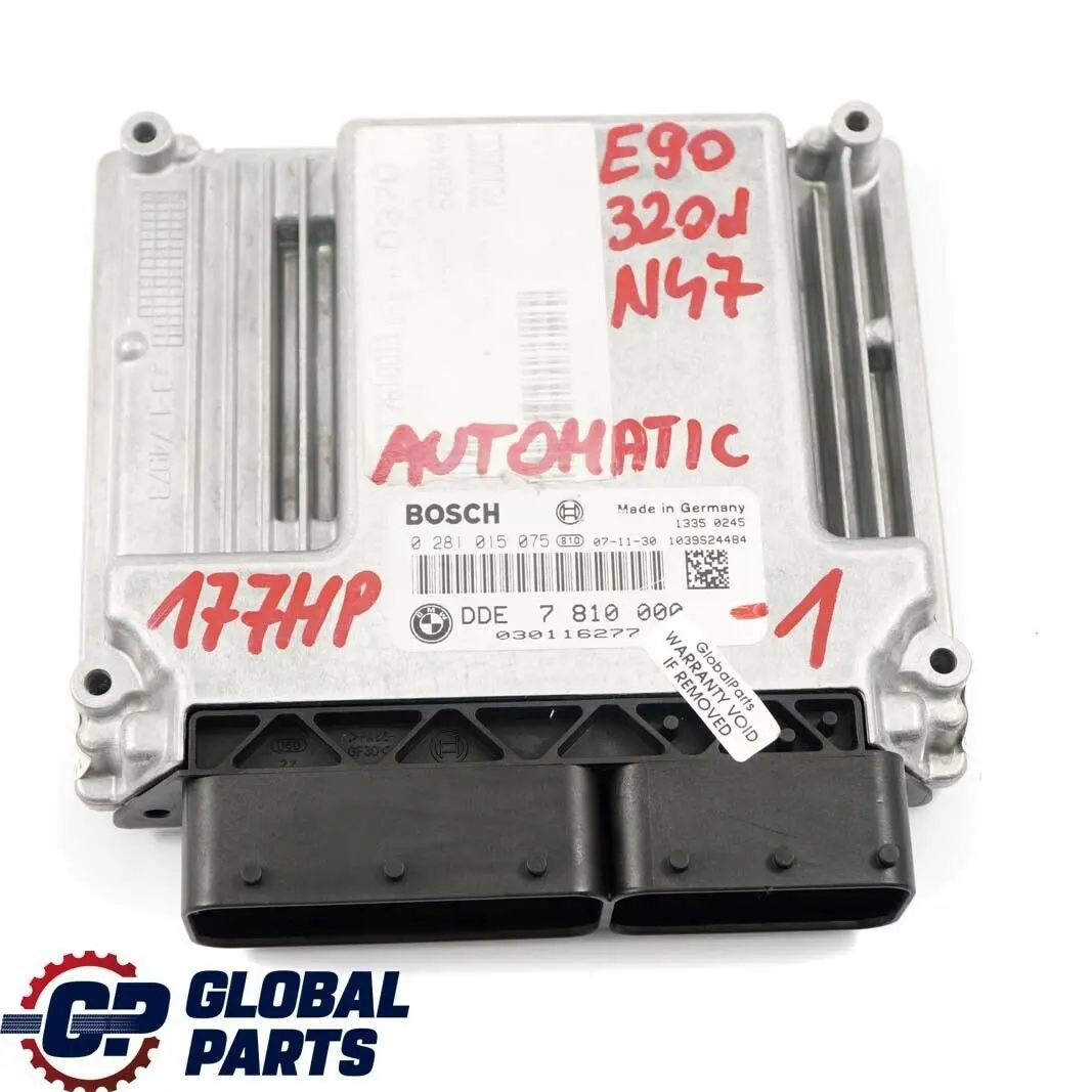N47 Steuergerät DDE CAS3 + Schlüssel BMW E87 LCI E90 120d 320d Diesel - SKU 7810000-1 - Teilenummer 7810000