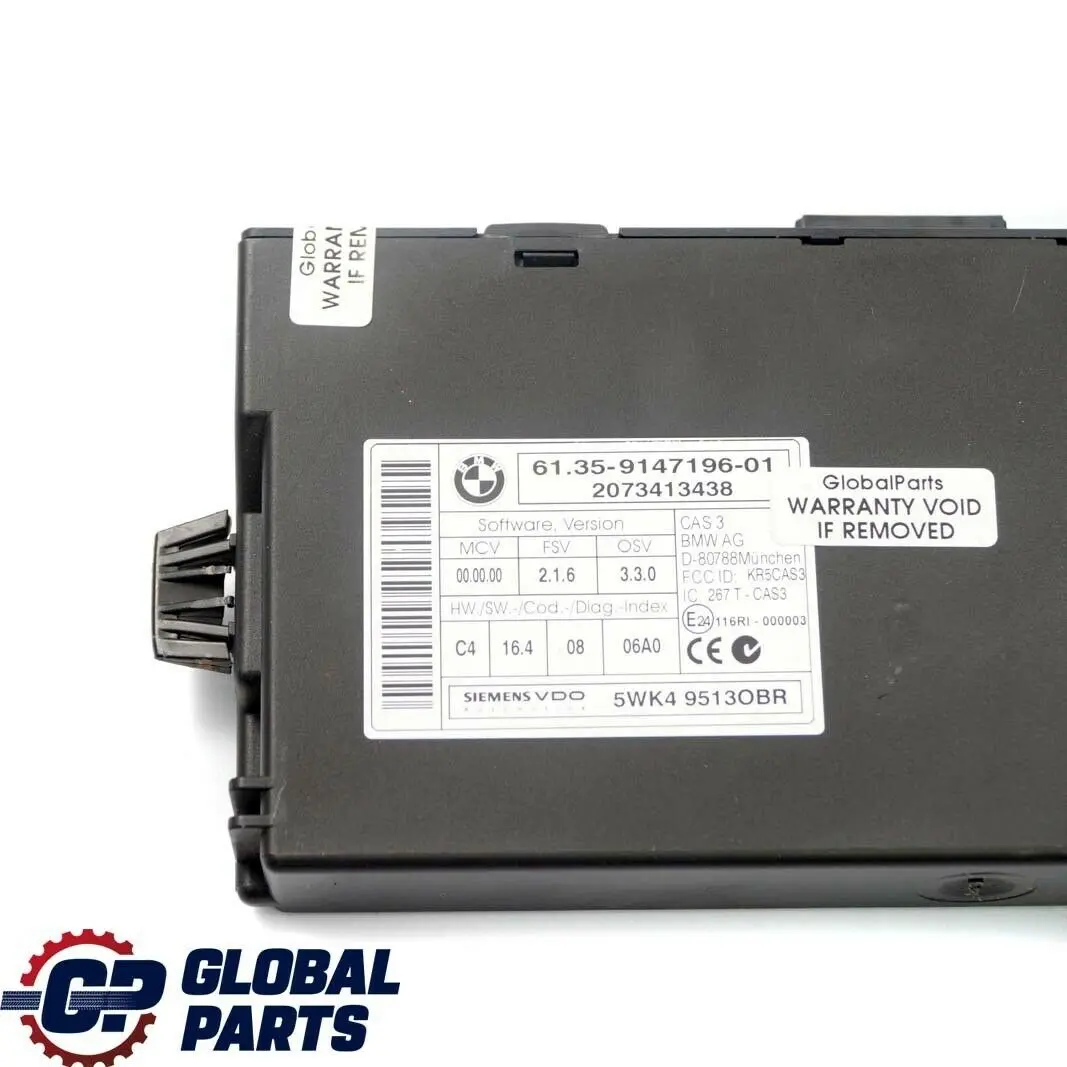 BMW E81 E87 LCI E90 E91 120d 320d Diesel N47 ECU Kit DDE CAS3 + 2 Keys - SKU 7810000-1 - Part number 7810000