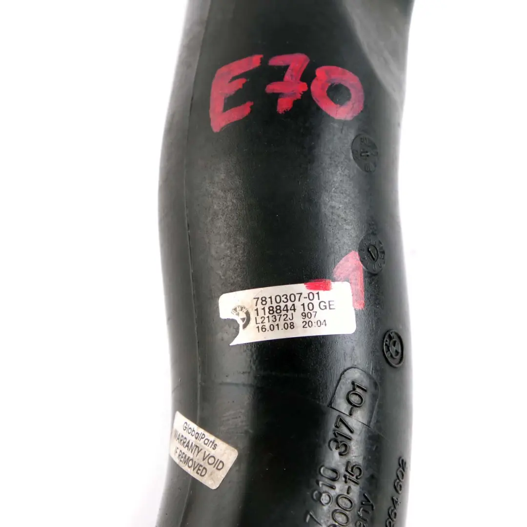 M57N2 Diesel Manifold Charge Air Line Hose to BMW X5 X6 E70 E71 1 with Part number 7810307 BMW X5 X6 E70 E71 1 M57N2 Diesel Manifold Charge Air Line Hose - SKU 7810307-1 - Part number 7810307