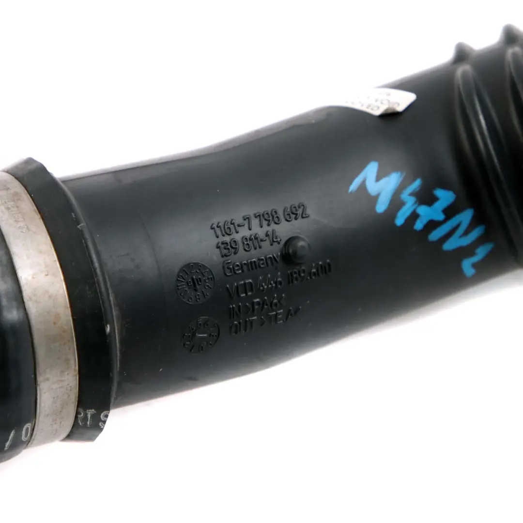 BMW 1 er E87 M47N2 Turbo Ladeluftkühler Ladeluftleitung Schlauch 7798692 - SKU 7810308 - Teilenummer 7798439