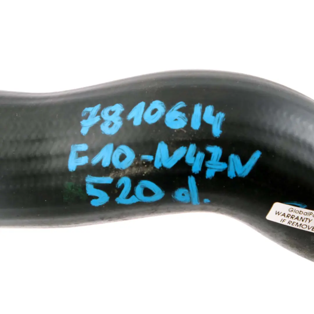 Ligne de charge d'air BMW F10 F11 520d N47N Collecteur d'admission Tuyau moteur  - SKU 7810614 - Numéro de pièce 7810614