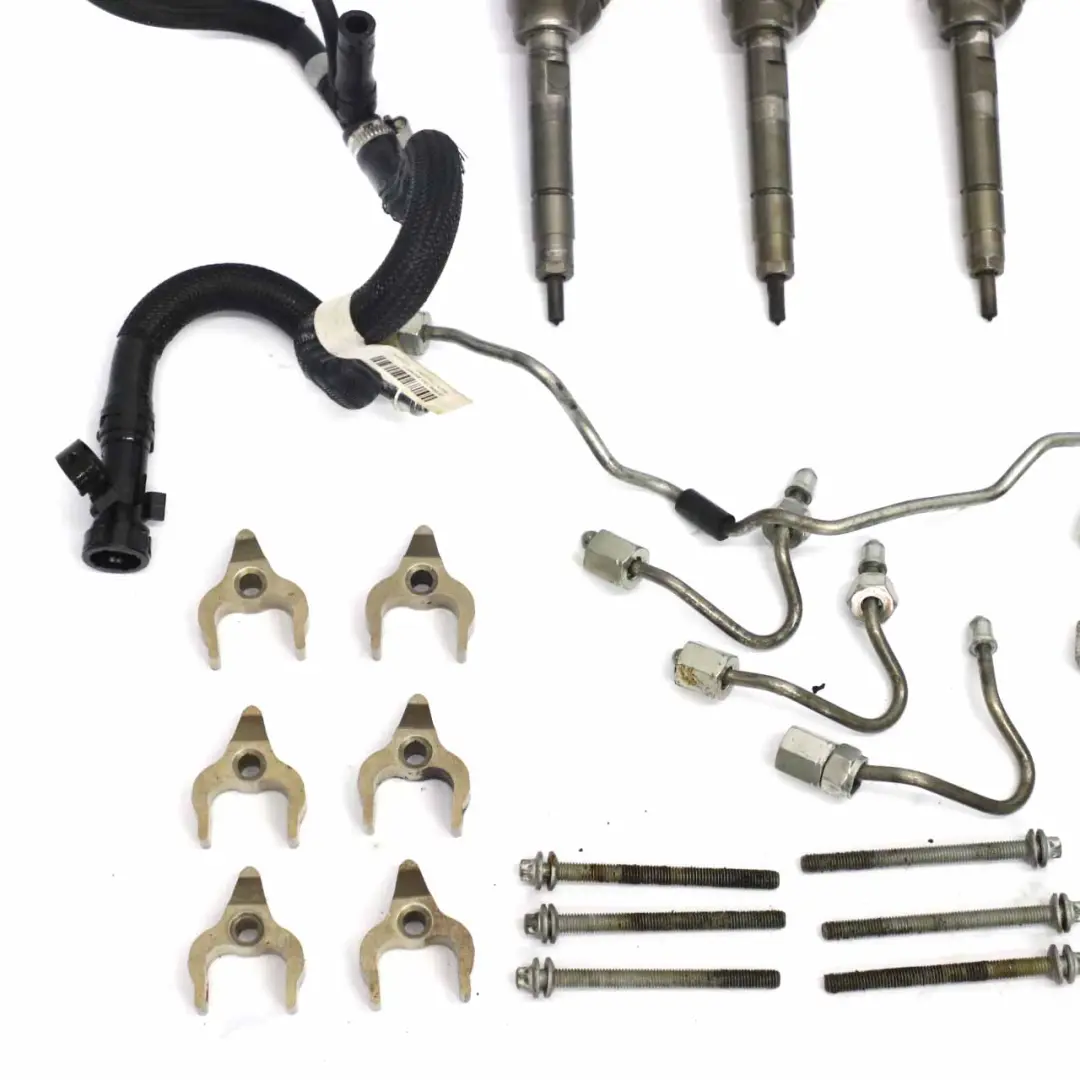 N57N Set Injector Fuel Pump Injection System Injectors Pipes to BMW F30 F31 330d with Part number 7810702 BMW F30 F31 330d N57N Set Injector Fuel Pump Injection System Injectors Pipes - SKU 7810702-3 - Part number 7810702