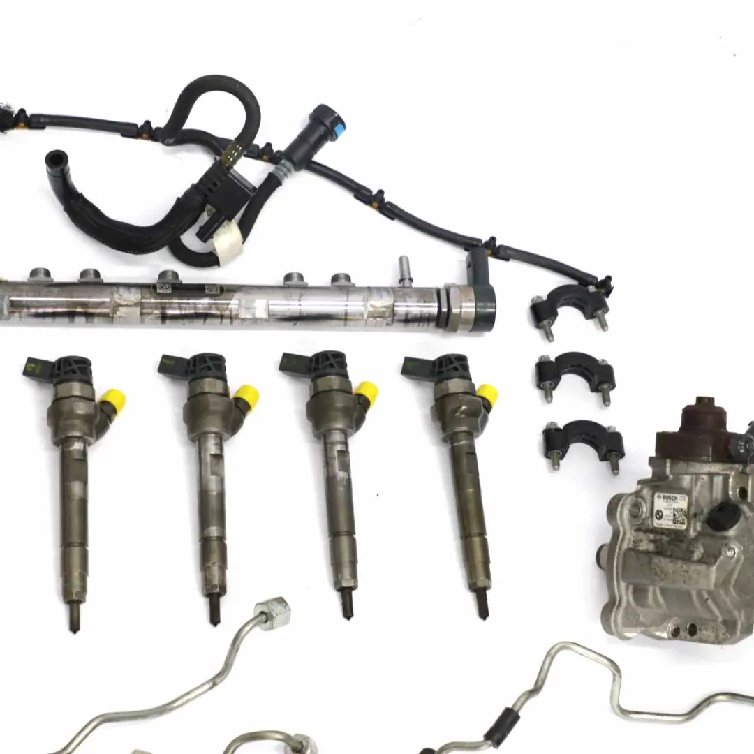 BMW F30 F31 330d N57N Set Injector Fuel Pump Injection System Injectors Pipes - SKU 7810702-3 - Part number 7810702