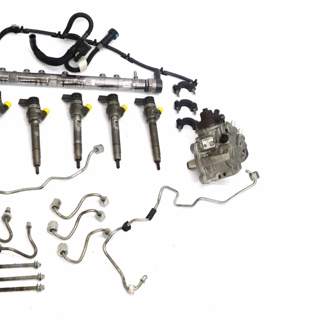 BMW F30 F31 330d N57N Set Injector Fuel Pump Injection System Injectors Pipes - SKU 7810702-3 - Part number 7810702