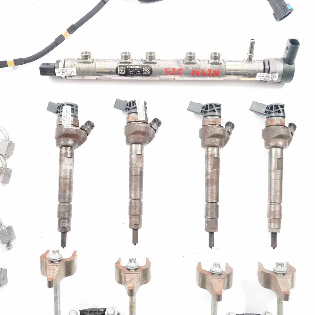 BMW X3 F25 18d 20dX N47N Diesel Engine Fuel Injection Injector System Set - SKU 7810702-5 - Part number 7810702