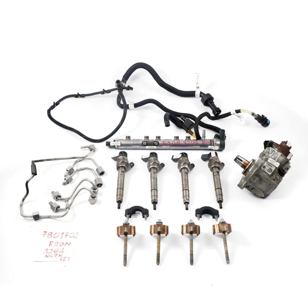 BMW E90 E91 E92 LCI 320D N47N 184HP Diesel Set Sistema Di Iniezione Carburante - SKU 7810702 - Numero di parte 7810702