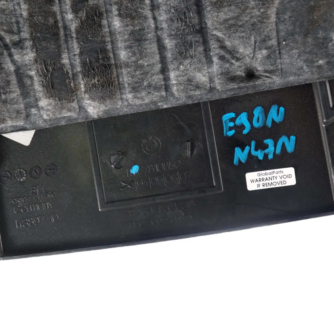 BMW Série 3 E90 E91 E92 E93 LCI Diesel N47N Engine Acoustic Cover - SKU 7810852 - Numéro de pièce 7810852