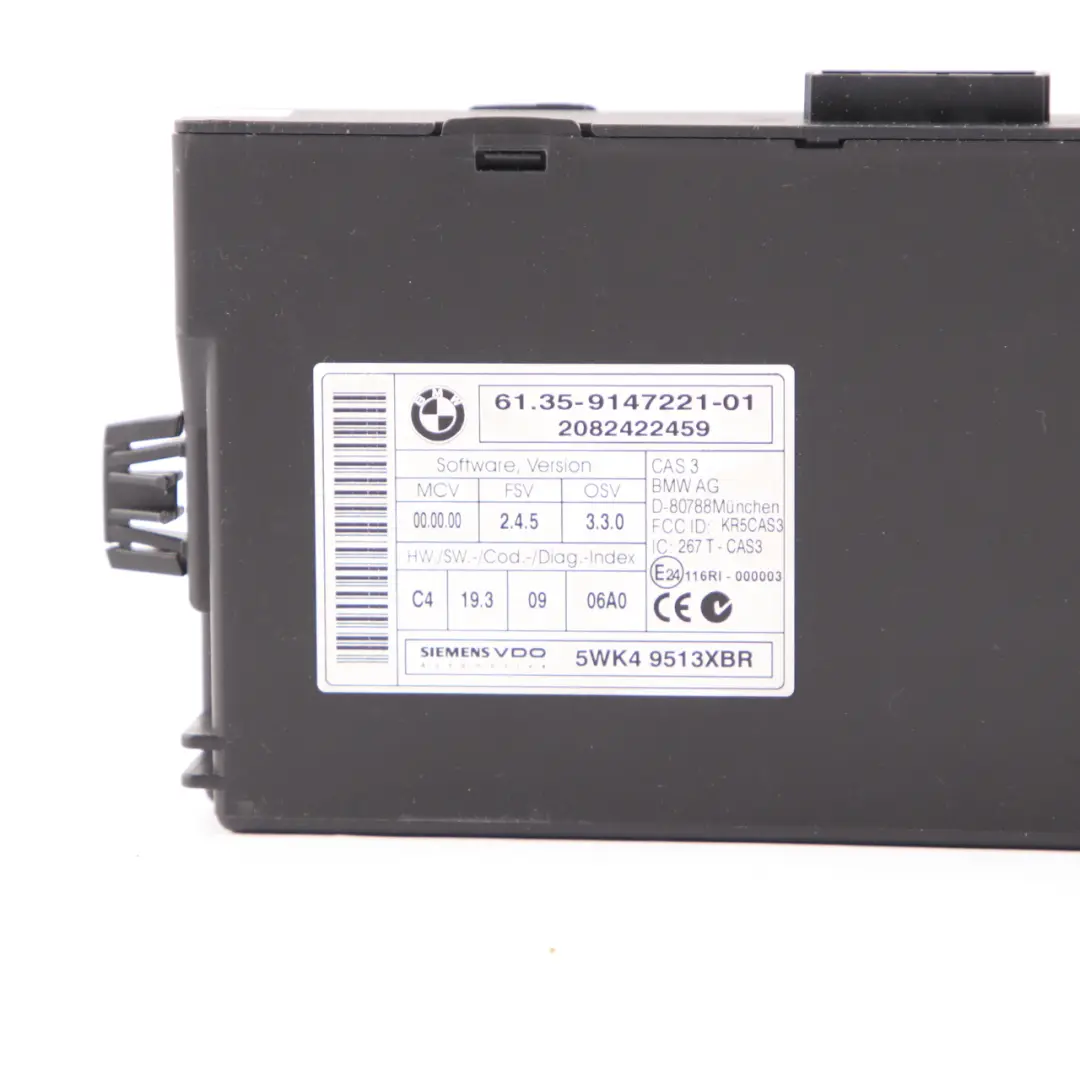 Mini Cooper D R55 R56 W16 1.6 109HP ECU Kit DDE CAS3 Key Automatic - SKU 7810909-3 - Part number 7810909