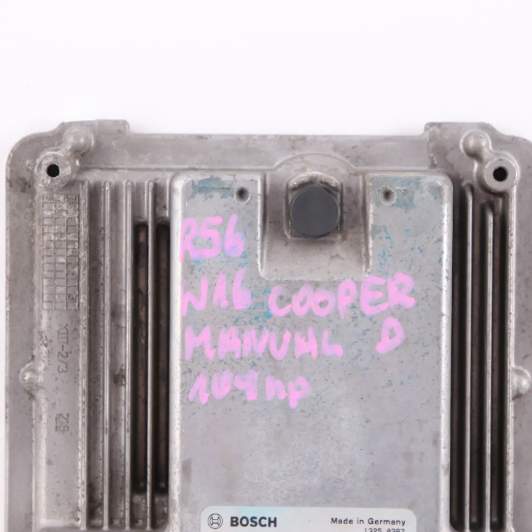 ECU Engine Control Unit DDE Manual to Mini Cooper D R55 R56 Diesel W16 1.6 with Part number 7810909 Mini Cooper D R55 R56 Diesel W16 1.6 ECU Engine Control Unit DDE Manual - SKU 7810909 - Part number 7810909