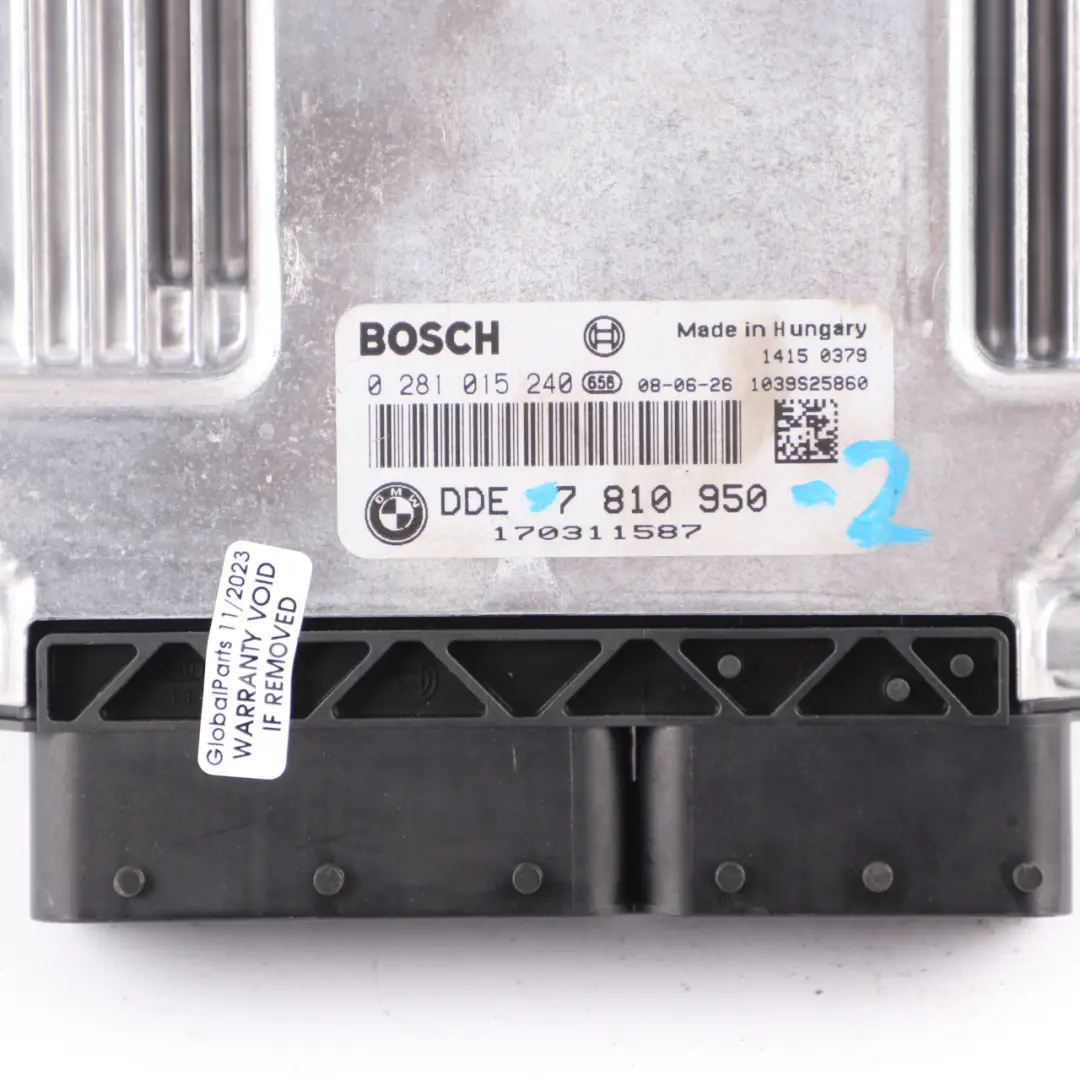 M57N2 235HP Engine ECU KIT DDE CAS3 Key Automatic BMW E70 3.0d - SKU 7810950-2 - Part number 7810950