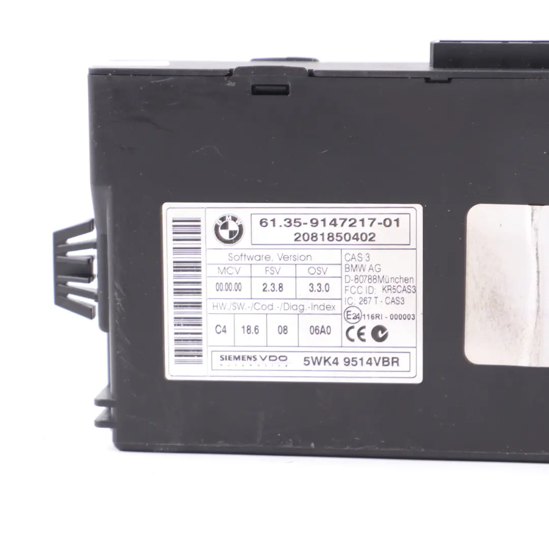 M57N2 235HP Engine ECU KIT DDE CAS3 Cle Automatic pour BMW E70 3.0d à propos du numéro de pièce 7810950 BMW E70 3.0d M57N2 235HP Engine ECU KIT DDE CAS3 Cle Automatic - SKU 7810950-2 - Numéro de pièce 7810950