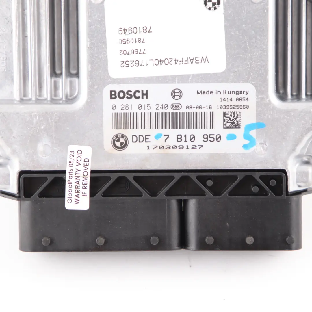 BMW E70 3.0d M57N2 235HP Engine ECU KIT DDE CAS3 Key Automatic - SKU 7810950-5 - Part number 7810950