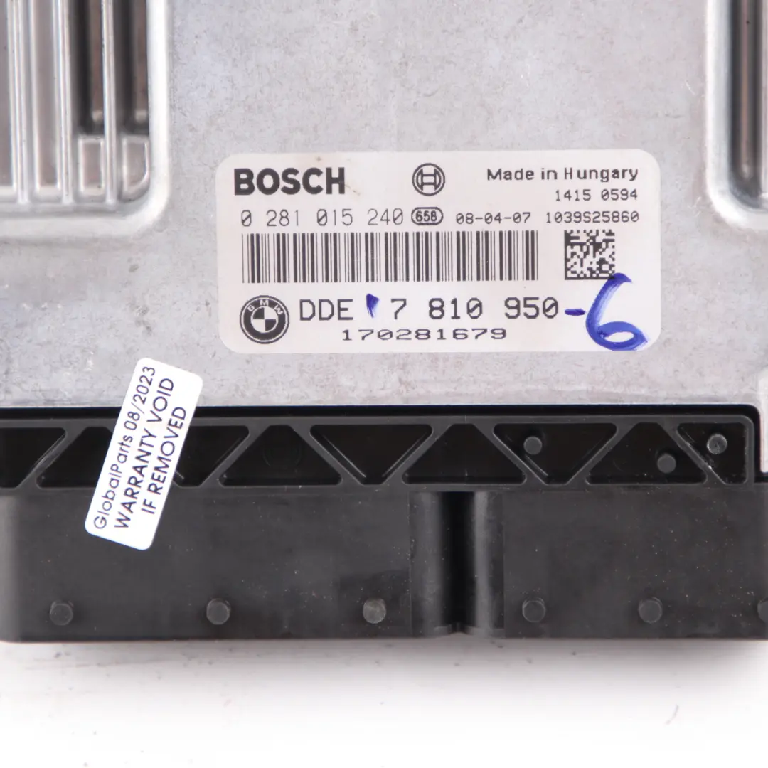 BMW E90 330d M57N2 231HP Engine ECU KIT DDE CAS3 Key Manual - SKU 7810950-6 - Part number 7810950