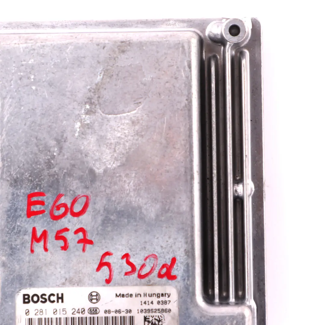 BMW E60 LCI E90 E92 330d 530d M57N2 Engine Control Unit ECU DDE Manual - SKU 7810950 - Part number 7810950