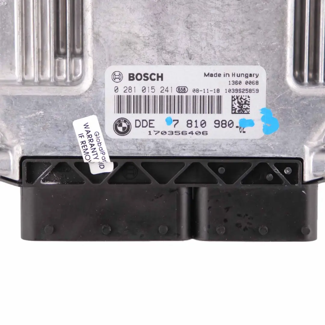 BMW E60 E90 X5 E70 3.0sd 335d 535d M57N2 Engine ECU KIT DDE CAS3 Cle - SKU 7810980-3 - Numéro de pièce 7810980